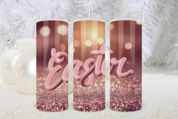 20oz Gnome Easter Tumbler Glitter Wrap1