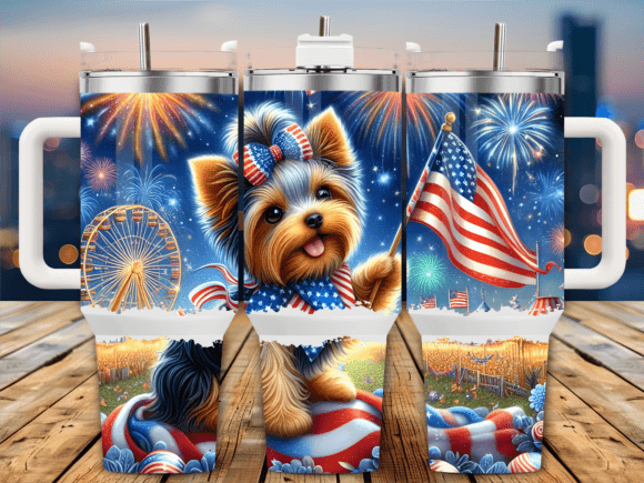 4th of July Yorkie Patriotic 40oz Tumble Review