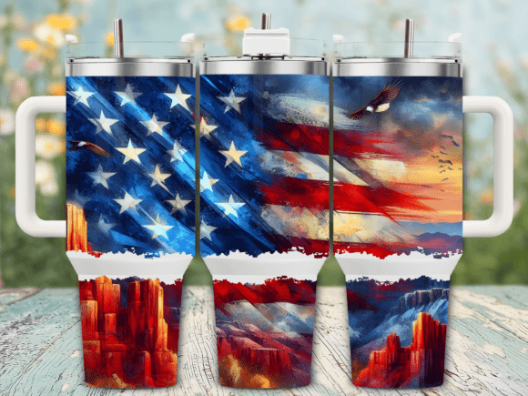 American Flag Desert Scene 40oz Tumbler Review