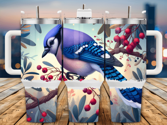Blue Jay on Berry Branch 40oz Tumbler Review