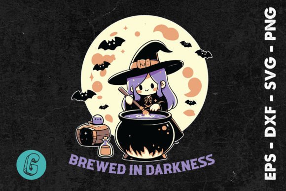 Brewed in Darkness Halloween SVG