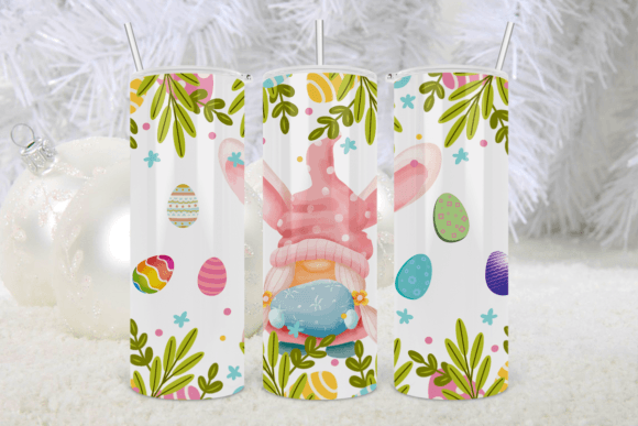 Easter Gnomes Sublimation Tumbler Png