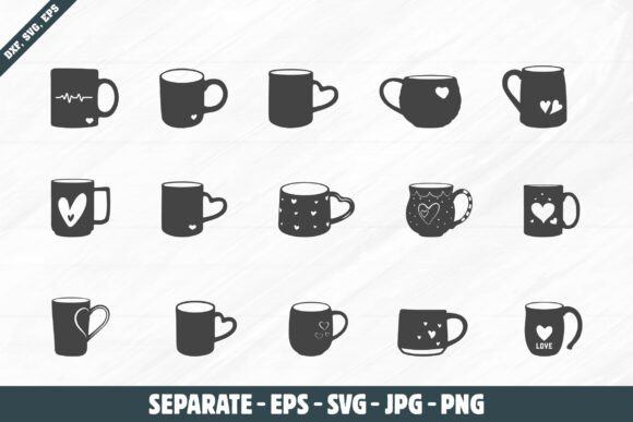 Heart Coffee Cup Svg