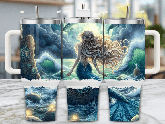 Ocean Mermaid Night Tumbler Wrap Review