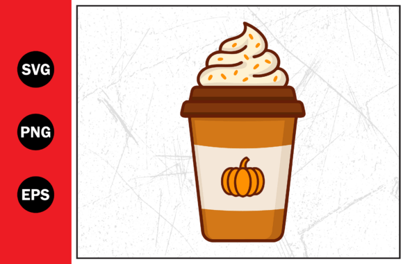 Pumpkin Spice Hot Chocolate Cup Svg Png