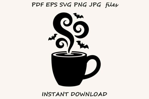 Spooky Coffee Cup SVG – Halloween Mug