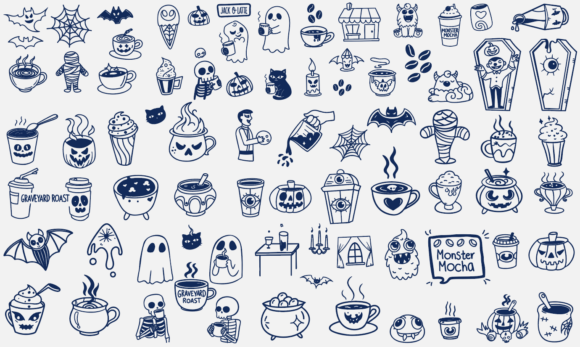 Spooky Halloween Coffee Pumpkin Cup Svg