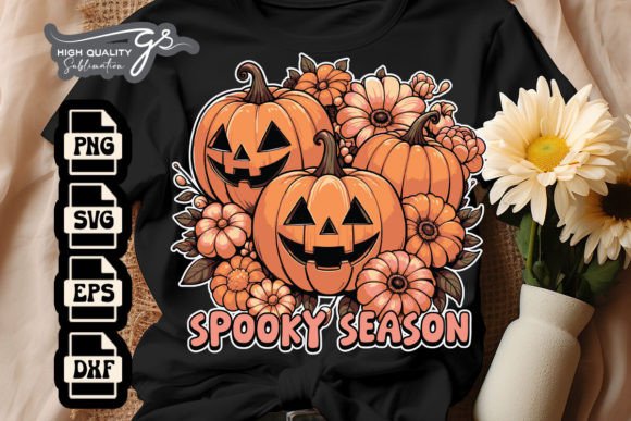 Spooky Season Pumpkins and Daisy s SVG