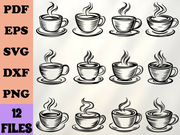 Steaming Coffee Cup SVG