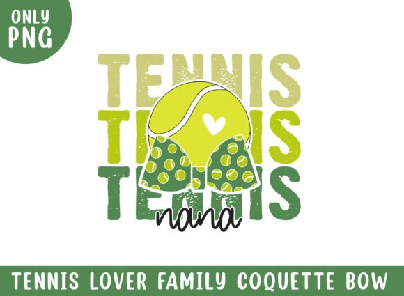 Tennis Nana Retro Coquette Bow Design