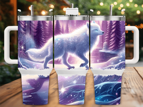 White Wolf Snow Forest 40oz Tumbler Wrap Review